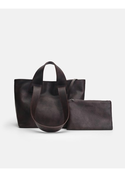 Merila Büyük Yumuşak Derili Kadın Tote Bag