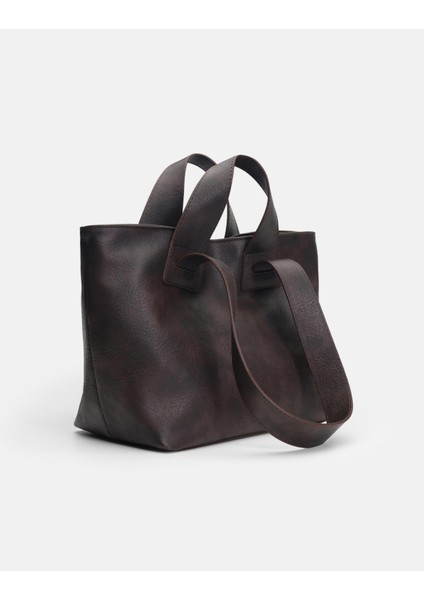 Merila Büyük Yumuşak Derili Kadın Tote Bag