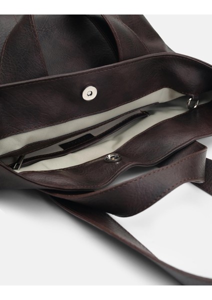 Merila Büyük Yumuşak Derili Kadın Tote Bag
