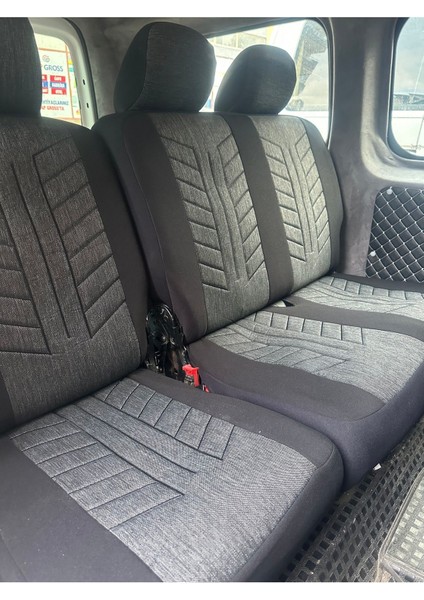 Fiat Doblo Araca Uygun Oto Koltuk Kılıfı Üniversal Keten ve Suni Deri Cepli Oto Koltuk Kılıf modelleri