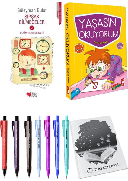 Yaşasın Okuyorum 10 Kitap ve Şipşak Bilmeceler 2 2li Set