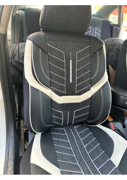 Cıtroen Berlingo Araca Uygun Oto Koltuk Kılıfı Üniversal Keten ve Suni Deri Cepli Oto Koltuk Kılıf modelleri