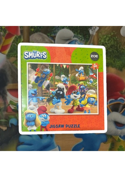 The Smurfs Jıgsaw Puzzle 100 Pcs Şirinler 100 Parça Puzzle Yapboz