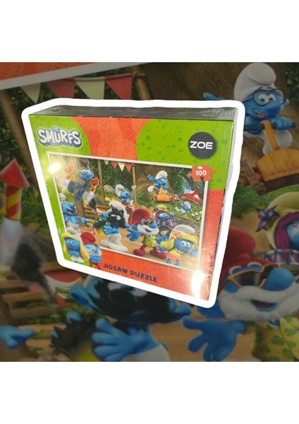 The Smurfs Jıgsaw Puzzle 100 Pcs Şirinler 100 Parça Puzzle Yapboz