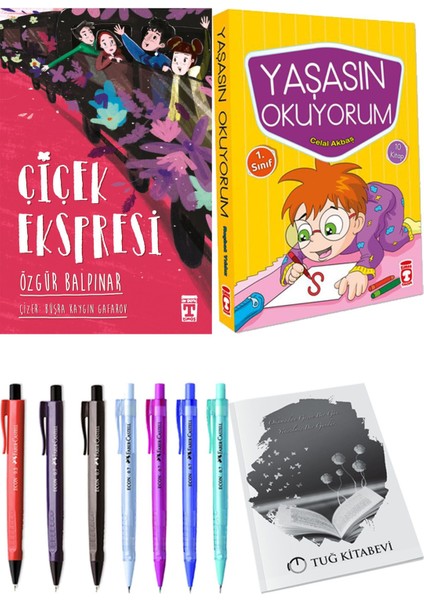 Yaşasın Okuyorum 10 Kitap ve Çiçek Ekspresi 2li Set