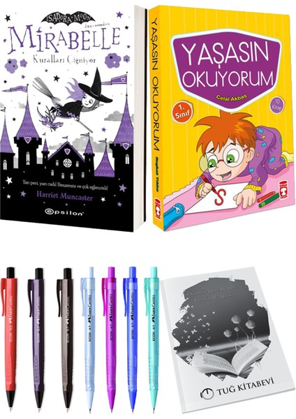 Yaşasın Okuyorum 10 Kitap ve Mirabelle 2 Kuralları Çiğniyor 2li Set