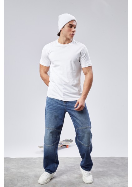 Cedy Denım Erkek Yüksek Bel Skater Baggy Jeanpantolon C362 fiyatları
