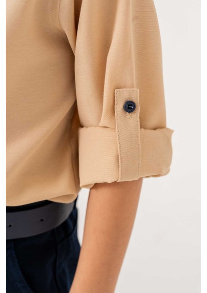 Papyonlu Kemerli 4'lü Erkek Çocuk Gömlekli Takım