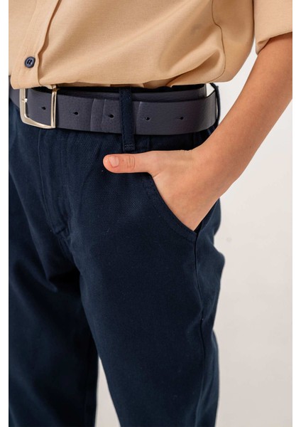 Papyonlu Kemerli 4'lü Erkek Çocuk Gömlekli Takım