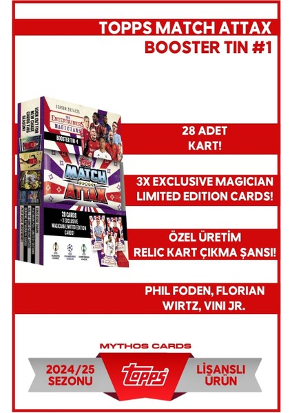 Topps Match Attax 24/25 - Booster Tin - Magicians