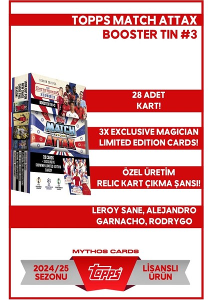 Topps Match Attax 24/25 - Booster Tin - Showmen