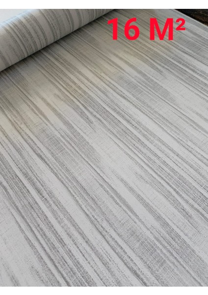 Black Serisi Açık Gri Beyaz Simli Silinebilir Duvar Kağıdı 16 M²