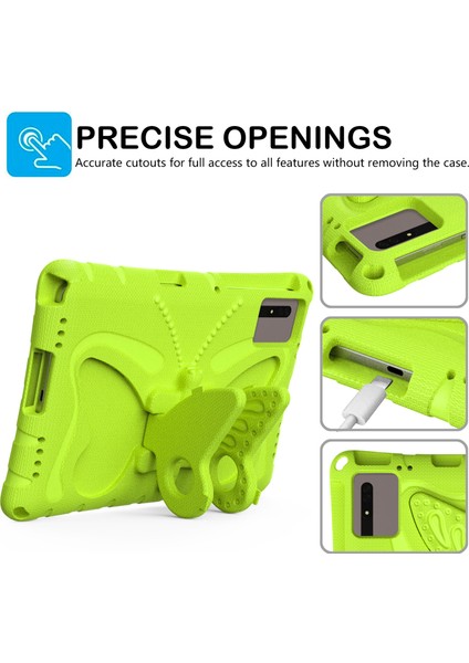 Kickstand Eva Tablet Kılıfı Huawei Matepad Se 11/lenovo Tab M11/SAMSUNG Galaxy Tab S9 Fe/s9/s8/s7/xiaomi Redmi Pad Se/pad 6-Yeşil (Yurt Dışından)