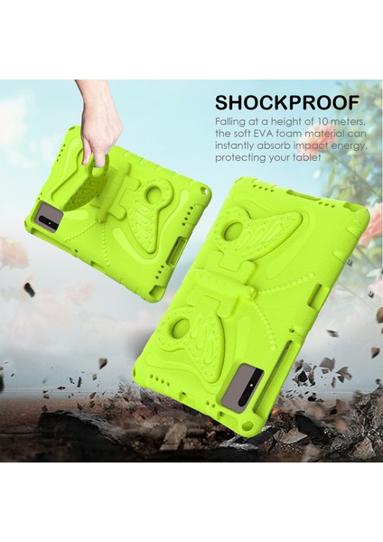Kickstand Eva Tablet Kılıfı Huawei Matepad Se 11/lenovo Tab M11/SAMSUNG Galaxy Tab S9 Fe/s9/s8/s7/xiaomi Redmi Pad Se/pad 6-Yeşil (Yurt Dışından)