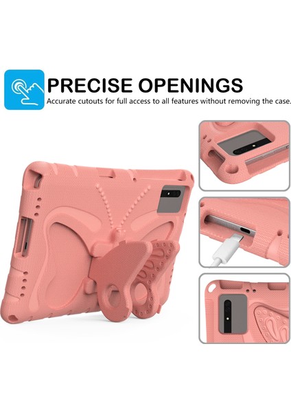 Kickstand Eva Tablet Kılıfı Huawei Matepad Se 11/lenovo Tab M11/SAMSUNG Galaxy Tab S9 Fe/s9/s8/s7/xiaomi Redmi Pad Se/pad 6-Açık Pembe (Yurt Dışından)