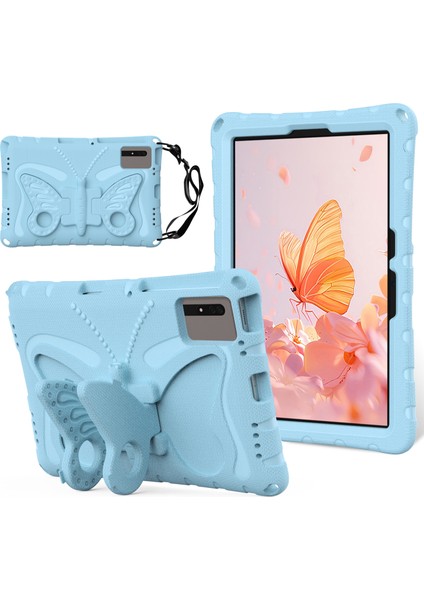 Kickstand Eva Tablet Kılıfı Huawei Matepad Se 11/lenovo Tab M11/SAMSUNG Galaxy Tab S9 Fe/s9/s8/s7/xiaomi Redmi Pad Se/pad 6-Bebek Mavisi (Yurt Dışından)