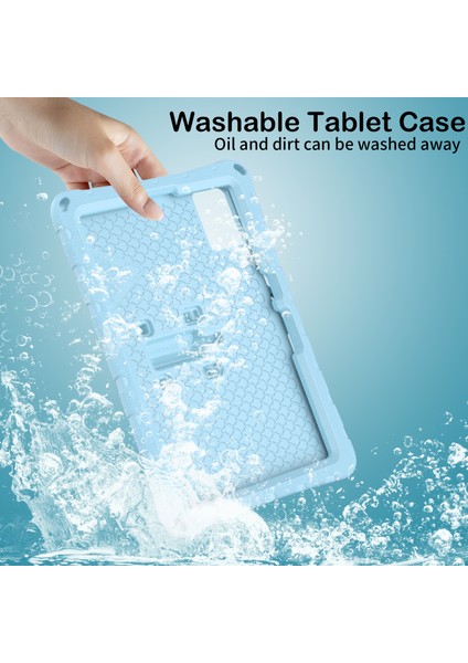 Kickstand Eva Tablet Kılıfı Huawei Matepad Se 11/lenovo Tab M11/SAMSUNG Galaxy Tab S9 Fe/s9/s8/s7/xiaomi Redmi Pad Se/pad 6-Bebek Mavisi (Yurt Dışından)