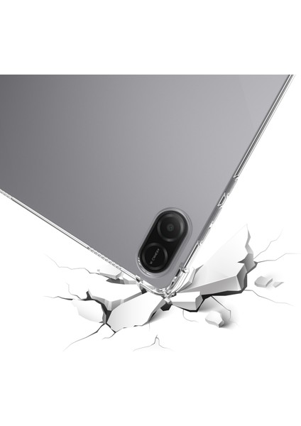 Honor Pad X8A Kılıf Dört Köşe Darbeye Dayanıklı Şeffaf Tablet Tpu Kapak Için (Yurt Dışından)