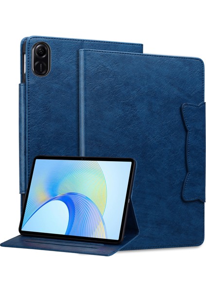 Honor Pad X8 Pro/pad X9 Kılıf Kart Yuvası Stand-Mavi Pu Deri Tablet Kapak Için (Yurt Dışından)