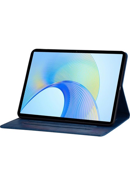 Honor Pad X8 Pro/pad X9 Kılıf Kart Yuvası Stand-Mavi Pu Deri Tablet Kapak Için (Yurt Dışından)