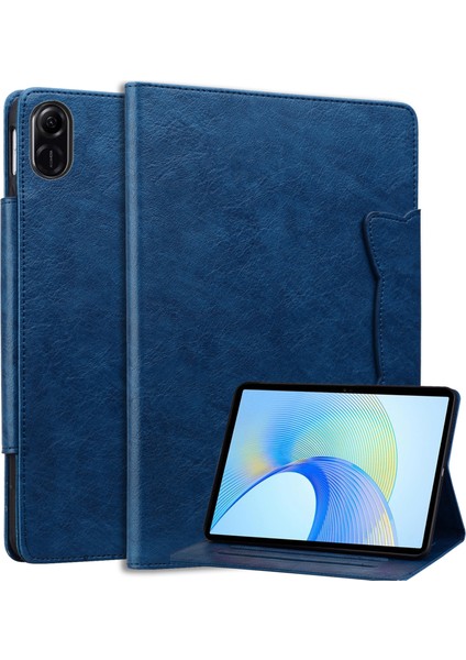 Honor Pad X8 Pro/pad X9 Kılıf Kart Yuvası Stand-Mavi Pu Deri Tablet Kapak Için (Yurt Dışından)