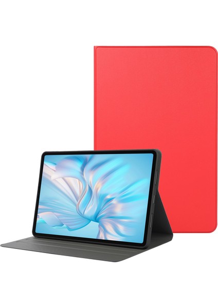Honor Pad 8 Için 12 Inç Pu Deri Kapak Folyo Katlanabilir Stand Darbeye Dayanıklı Koruyucu Kılıf-Kırmızı (Yurt Dışından)