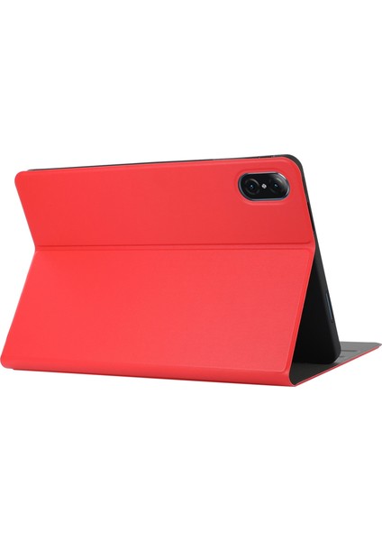 Honor Pad 8 Için 12 Inç Pu Deri Kapak Folyo Katlanabilir Stand Darbeye Dayanıklı Koruyucu Kılıf-Kırmızı (Yurt Dışından) modelleri