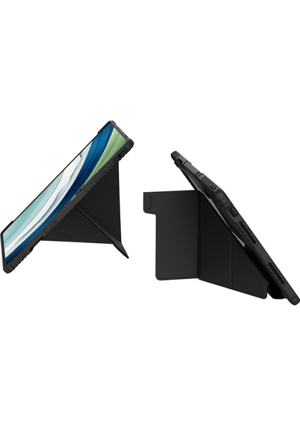 Nıllkın Tampon Deri Kılıf Pro Huawei Matepad Pro 13.2 Kılıf Slayt Kamera Kapağı Tablet Kılıfı Pu Deri Anti-Drop Kapak-Siyah (Yurt Dışından)