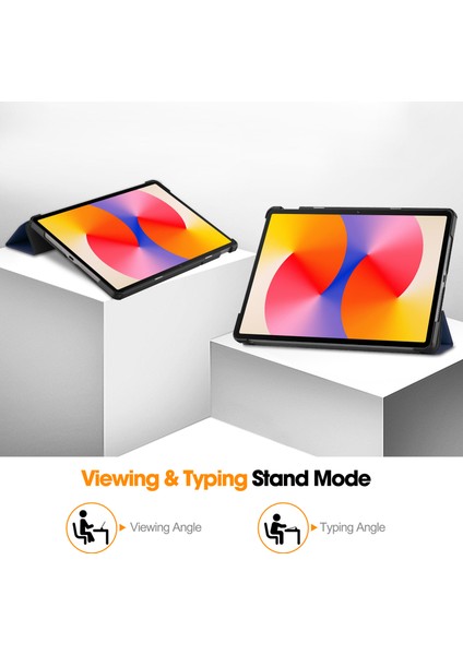Huawei Matepad Se 11 Standlı Kılıf Darbeye Dayanıklı Deri Tablet Kapağı-Mavi (Yurt Dışından)