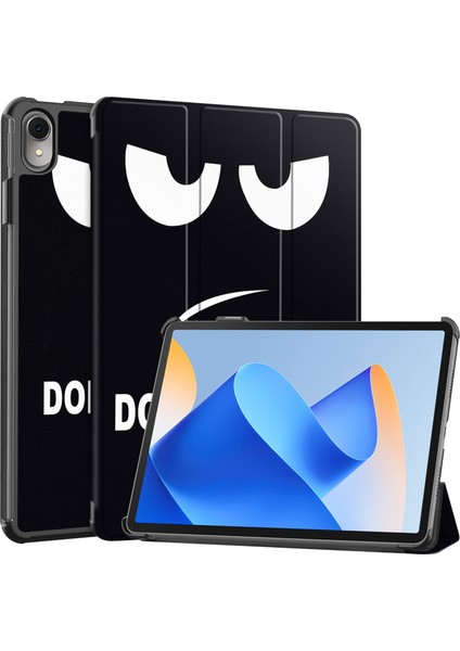 Huawei Matepad 11(2023) Için Üç Katlı Stand Tablet Kılıfı Pu Deri Desenli Kapak Otomatik Uyandırma/uyku-Bana Dokunma (Yurt Dışından)