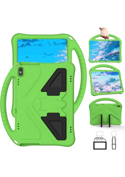 Anti-Şok Saplı Koruyucu Eva Tablet Kılıfı Kabuk Huawei Mediapad T5 10.1-Green (Yurt Dışından)