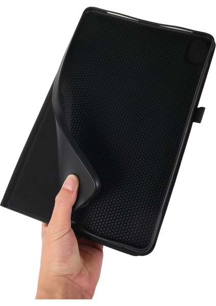 Honor Pad 9 Pro/pad V8 Pro Için Deri Kılıf Kart Tutucu Kumaş Doku Tablet Standı Kapak-Mavi (Yurt Dışından)