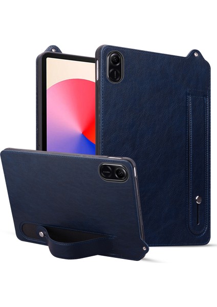 Honor Pad X8 Pro/pad X9 Tablet Kılıfı El Kayışı Kickstand Deri Kılıf-Mavi (Yurt Dışından)