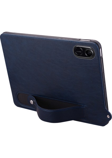 Honor Pad X8 Pro/pad X9 Tablet Kılıfı El Kayışı Kickstand Deri Kılıf-Mavi (Yurt Dışından)