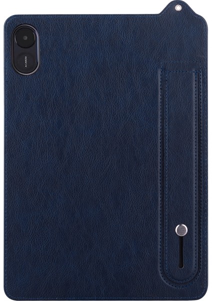 Honor Pad X8 Pro/pad X9 Tablet Kılıfı El Kayışı Kickstand Deri Kılıf-Mavi (Yurt Dışından)