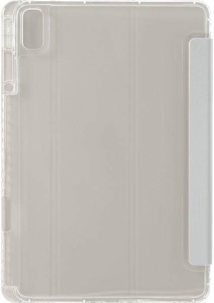 Huawei Matepad 11(2021)/(2023)CASE Deri+Tpu+Şeffaf Akrilik Üç Katlı Stand Kapağı-Gri (Yurt Dışından)