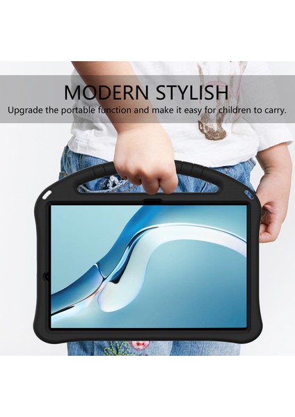 Kickstand Tasarım Darbeye Dayanıklı Eva Tablet Kılıfı Huawei Matepad Pro 12.6(2021)-SIYAH Için Saplı (Yurt Dışından)