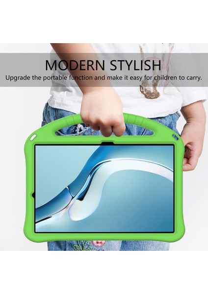 Kickstand Tasarım Darbeye Dayanıklı Eva Tablet Kapak Kılıfı Huawei Matepad Pro 12.6(2021)-YEŞIL Için Saplı (Yurt Dışından)