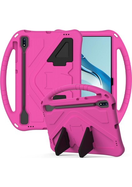 Kickstand Tasarım Darbeye Dayanıklı Eva Tablet Kapak Kılıfı Huawei Matepad Pro 12.6(2021)-ROSE Için Saplı (Yurt Dışından)