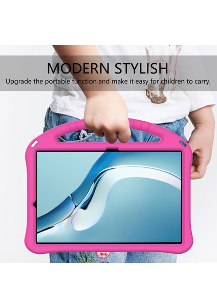 Kickstand Tasarım Darbeye Dayanıklı Eva Tablet Kapak Kılıfı Huawei Matepad Pro 12.6(2021)-ROSE Için Saplı (Yurt Dışından)