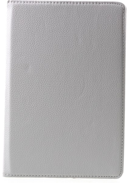 Huawei Mediapad T5 10-Beyaz Için 360 Derece Dönen Standlı Litchi Deri Deri Kabuk Kapak Kılıf (Yurt Dışından)