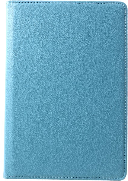 Huawei Mediapad T5 10-Bebek Mavisi Için 360 Derece Dönen Standlı Litchi Deri Deri Kabuk Kapak Kılıf (Yurt Dışından)
