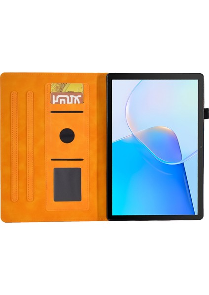 Huawei Matepad Se Için 10.4 Inç Koruyucu Kılıf Demir Kule Baskılı Pu Deri Kapak Standı Kapak ile Kart Tutucu-Haki (Yurt Dışından)