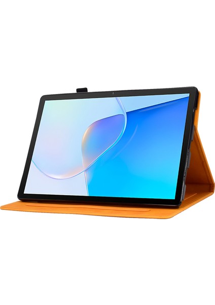 Huawei Matepad Se Için 10.4 Inç Koruyucu Kılıf Demir Kule Baskılı Pu Deri Kapak Standı Kapak ile Kart Tutucu-Haki (Yurt Dışından)