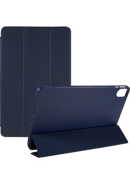 Honor Pad 8 Için Koruyucu Kılıf Anti-Damla Pu Deri Kapak ile Üç Katlı Stand Iç Petek Isı Dağılımı Tpu Tablet Kılıfı-Koyu Mavi (Yurt Dışından)