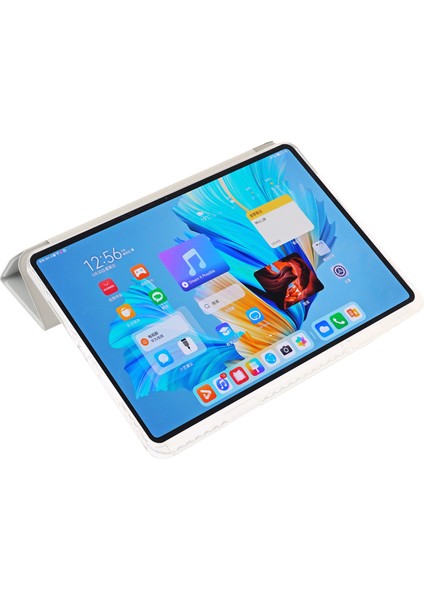 Huawei Matepad 11.5/matepad Air 11.5 INÇ(2023)KILIF Üç Katlı Stand Deri Tablet Kapağı-Gri (Yurt Dışından)