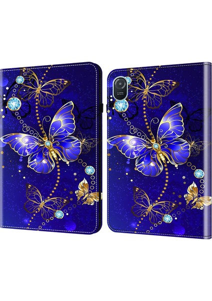 Honor Pad 8 Kılıf Pu Deri Desen Görüntüleme Standı Kart Yuvaları Tablet Kapak- Için (Yurt Dışından)