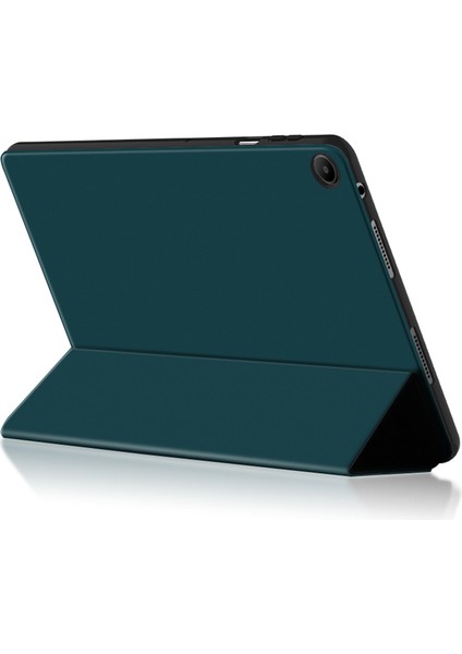 Huawei Matepad Se Için 10.4 Inç Üç Katlı Stand Koruyucu Folyo Tablet Kılıfı Pu Deri Darbeye Dayanıklı Tablet Kapak-Yeşil (Yurt Dışından) modelleri