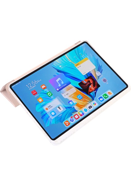 Huawei Matepad 11.5/matepad Air 11.5 INÇ(2023)KILIF Üç Katlı Stand Deri Tablet Kapağı-Pembe (Yurt Dışından)