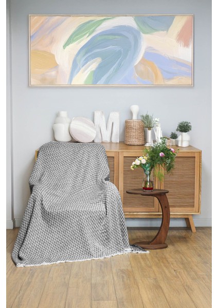home Koltuk Örtüsü 160X 210 Cm Kanepe Çekyat Divan Berjer Örtüsü Pamuklu Yıkanabilir Sade Şal